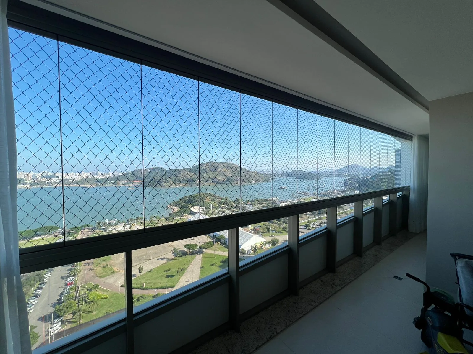 Rede de proteção em varanda com vista